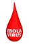 A Drop of Blood with the Ebola Sign