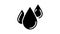 drop blood glyph icon animation