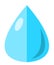 Drop of clean pure water isolated. Hygiene or ecology concept