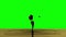 Drop of crude oil with the focus effect (drop 2) on the green screen