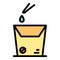 Drop food contamination icon vector flat