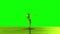 Drop of olive oil with the focus effect (drop 2) on the green screen