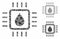 Drop test chip Composition Icon of Humpy Parts