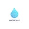 Drop of water vector logo. Clean water, Spa.