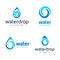 Drop of water vector logo. Clean water, Spa. Vector illustration.