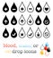 Droplet icons