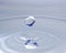 Droplet of water from a drip splash