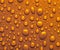 Droplets of amber liquid