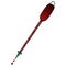 A dropper with blood. An intravenous infusion that improves the general condition of a person. Color vector illustration. Isolated