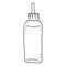 Dropper bottle. Essential oil vial mock up. Serum dropper flask, collagen essence beauty treatment. Pipette falcon, organic face a