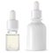 Dropper bottle. White glass serum bottles mockup