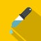 Dropper with droplet icon, flat style