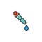 Dropper filled outline icon