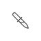 Dropper pipette line icon