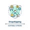 Dropshipping concept icon
