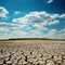 Drought earth and dramatic sky