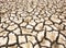 Drought-parched soil