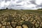 Drought soil in brazilian cantareira dam - Jaguari dam