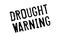Drought Warning rubber stamp