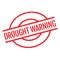 Drought Warning rubber stamp