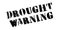 Drought Warning rubber stamp