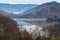 Drowned church at Geamana lake near gold mine