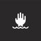 drowning icon. Filled drowning icon for website design and mobile, app development. drowning icon from filled emergencies