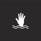 drowning icon. Filled drowning icon for website design and mobile, app development. drowning icon from filled rescue and response