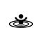 drowning person icon