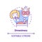 Drowsiness concept icon