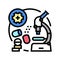 drug discovery development biomedical color icon vector illustration