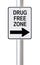 Drug Free Zone This Way