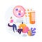 Drug monitoring abstract concept vector illustration.