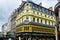 Drug Opera restaurant building in GrÃ©try street, Grand Place , in the old town in Brussels, Belgium