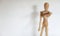 drug pill dealing taking series with wooden manikin figures