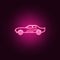 Drug racing car neon icon. Elements of bigfoot car set. Simple icon for websites, web design, mobile app, info graphics
