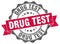 drug test seal. stamp