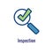 Drug Testing and Process Icon Vector Graphic w Rounded Edges