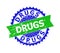 DRUGS Bicolor Rosette Grunge Seal