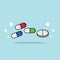 Drugs Medical vector Flat design