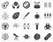 Drugs, smart. Bioengineering glyph icons set. Biotechnology for health, researching, materials creating. Molecular biology,