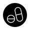 Drugs vector icon. Pills flat vector icon.  Pill icon. Vector icon for web application or UI