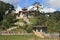 The Druk Wangyal Lhakhang, near Thimphu (Bhutan), was built on the top of a hill.