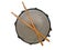 Drum with Drumsticks