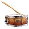 Drum and drumsticks isolated