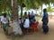 DRUM FESTIVAL IN VILLAGES LAGOON IN IVORY COAST