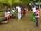 DRUM FESTIVAL IN VILLAGES LAGOON IN IVORY COAST