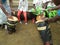 DRUM FESTIVAL IN VILLAGES LAGOON IN IVORY COAST