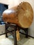 drum made of wood and goat skin