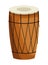 Drum mridangam icon cartoon isolated